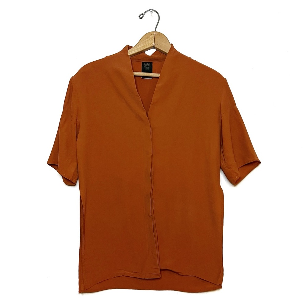 Jean Paul Gaultier | Orange Button Up Blouse
